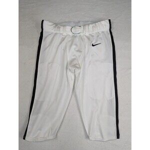 Nike Men's Team Vapor Football Pants knee lenght White & Black Size XL (NO PADS)